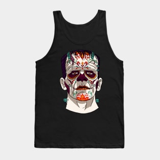 Catrina Frankenstein Sugar Skull Horror Movie Tank Top